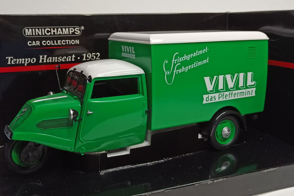 TEMPO HANSEAT KASTENWAGEN "VIVIL" 1:18 MINICHAMPS