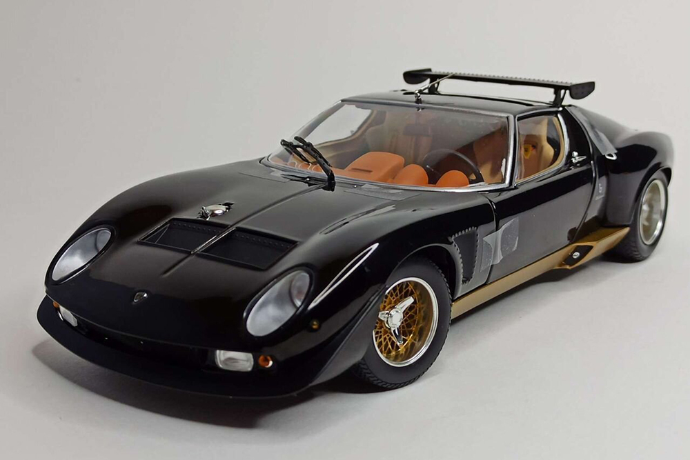 LAMBORGHINI MIURA SVR BLACK 1:18 KYOSHO