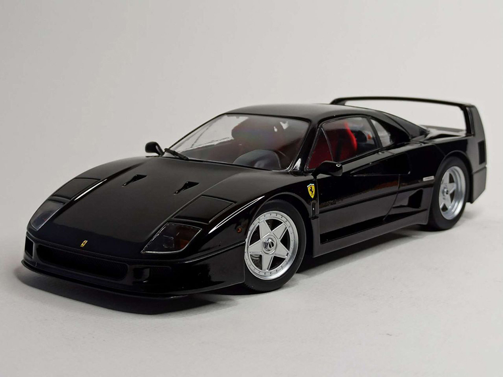 FERRARI F40 1987 BLACK 1:18 KK SCALE