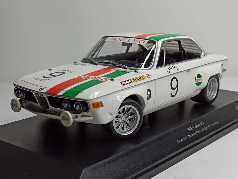 BMW 2800 CS TEAM 24H SPA 1971 MINICHAMPS 1:18