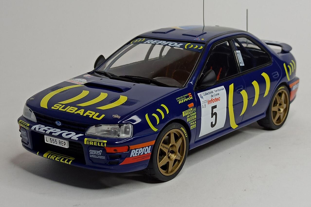 SUBARU IMREZA 555 TOUR DE CORSE 1995 IXO 1:18