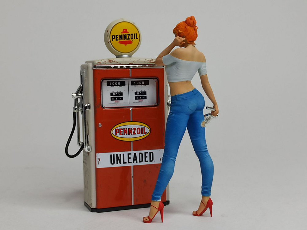 БЕНЗОКОЛОНКА TOKHEIM "PENNZOIL" 1:18 GREENLIGHT
