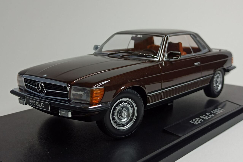 MERCEDES 500 SLC (C107) -1981 BROWN 1:18 KK SCALE