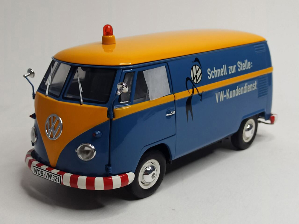 VW VOLKSWAGEN T1B "VW KUNDENDIENST" 1:18 SCHUCO