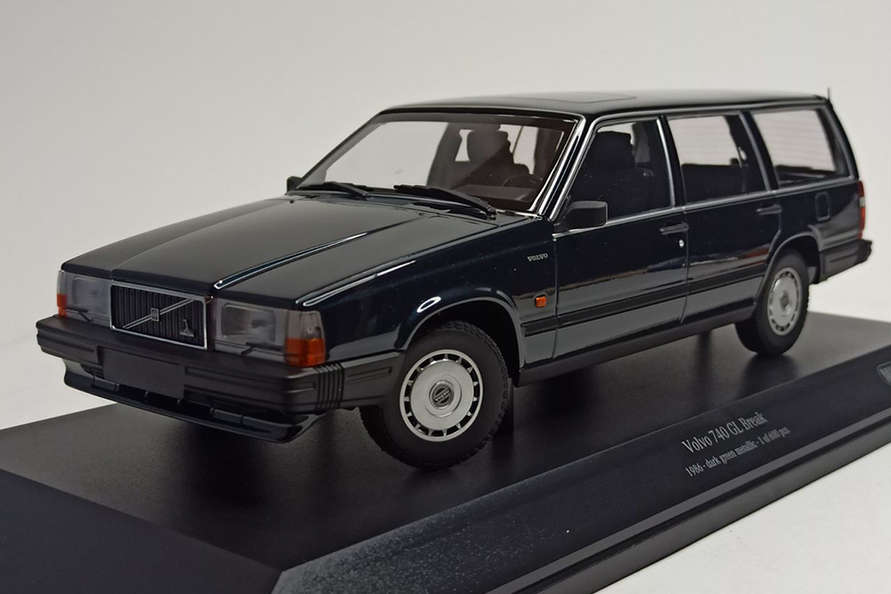 VOLVO 740 GL BREAK-1986 BLUE-GREEN 1:18 MINICHAMPS