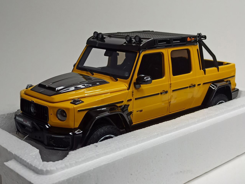 MERCEDES BRABUS G 800 ADVENTURE XLP 1:18 YELLOW