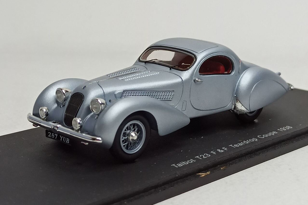 TALBOT T23 TEARDROP COUPE 1938 SPARK 1:43