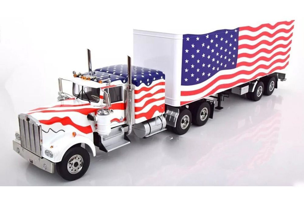 KENWORTH W900 + ПРИЦЕП ФУРА 1:18 ROAD KINGS
