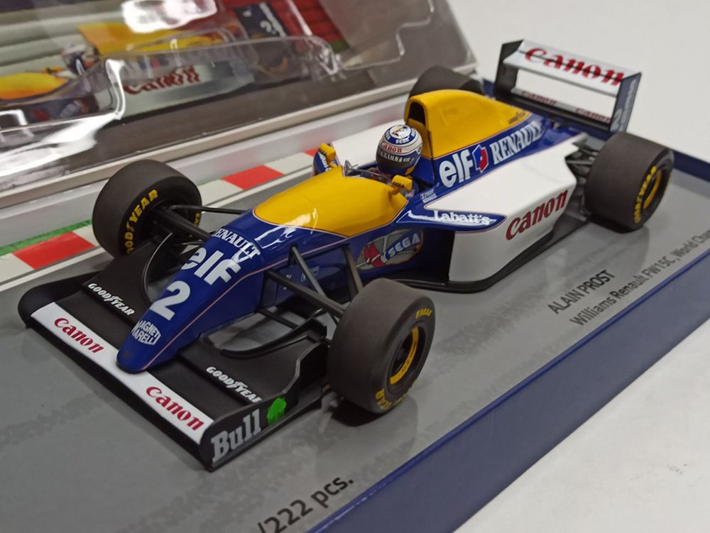 WILLIAMS RENAULT ALAIN PROST,CHAMPION 1993 1:18