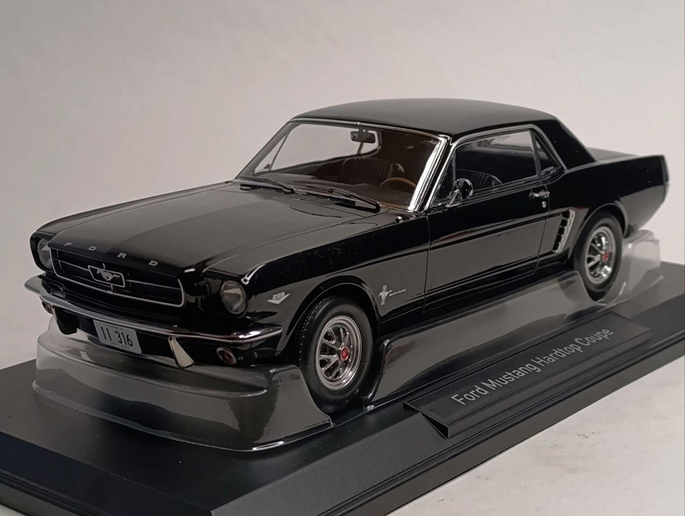 FORD MUSTANG HARDTOP COUPE BLACK 1965 NOREV 1:18