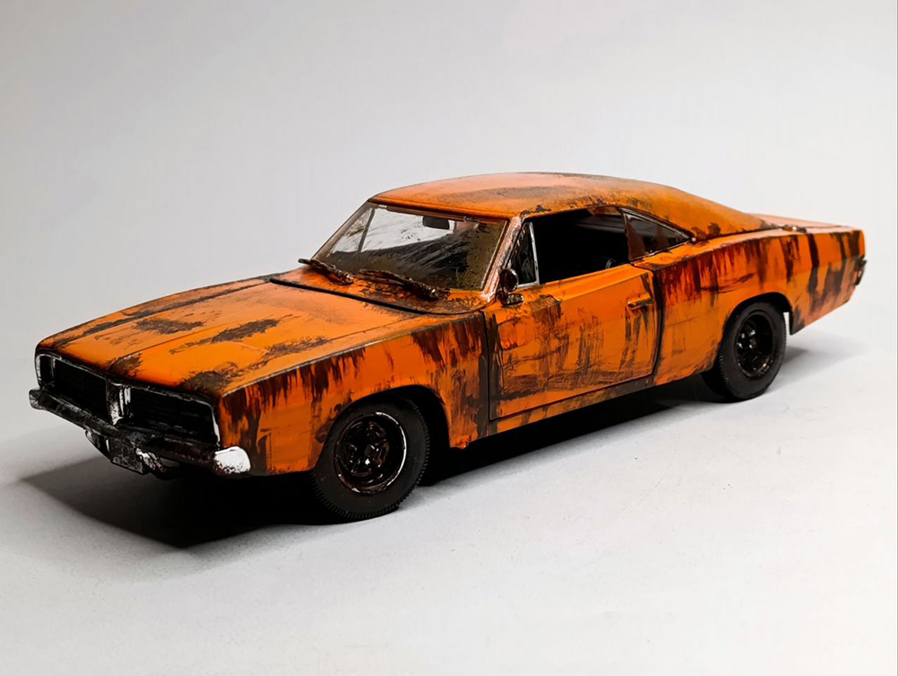 DODGE CHARGER- (1969) (RAT LOOK STYLING) 1:18