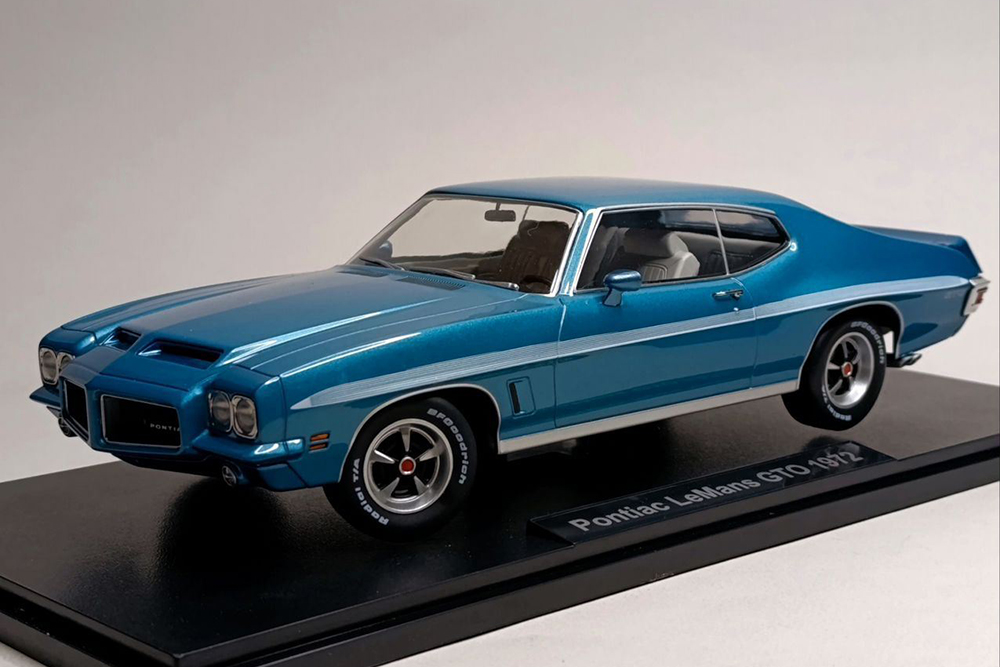 PONTIAC LEMANS GTO 1972 BLUE 1:18 KK SCALE