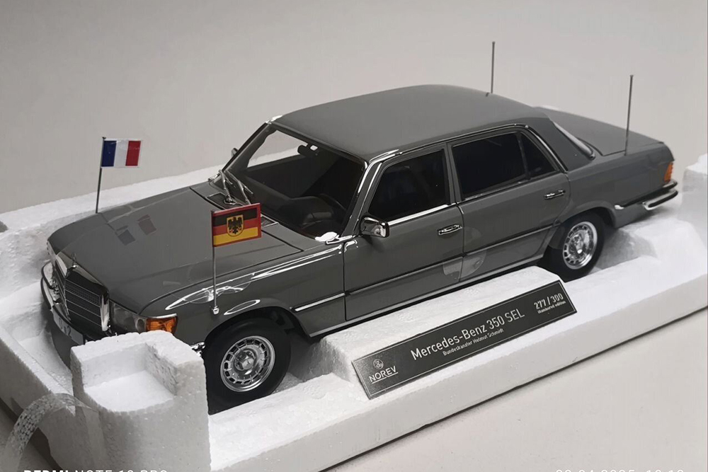 MERCEDES 350 SEL (W116) HELMUT SCHMIDT 1976 NOREV