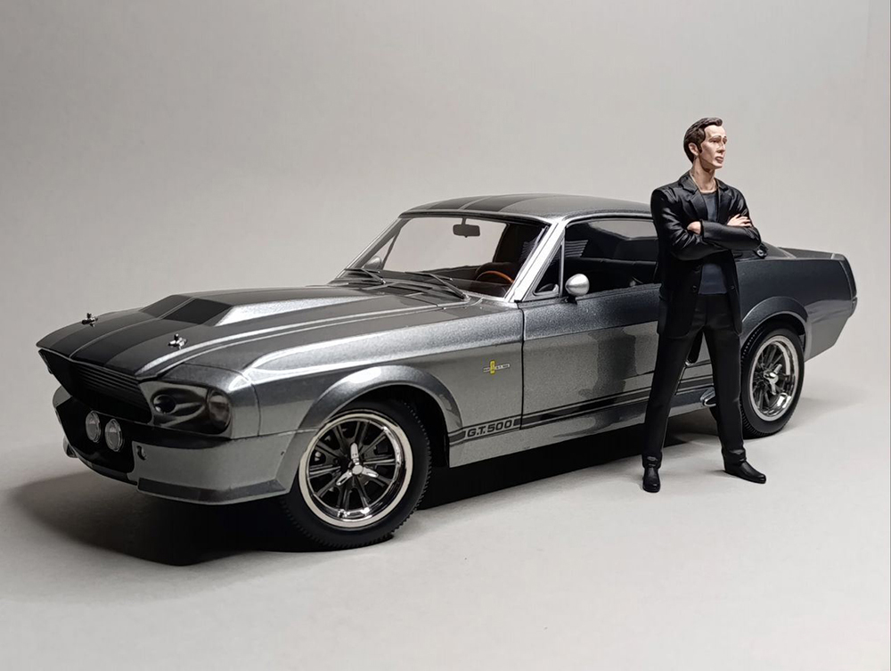 FORD MUSTANG ELEANOR+ ФИГУРКА (НИКОЛАС КЕЙДЖ) 1:12