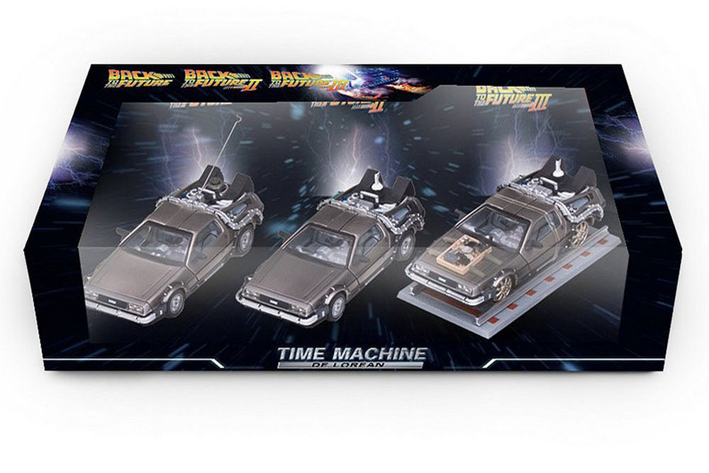 DELOREAN DMC-12 НАЗАД В БУДУЩЕЕ НАБОР ИЗ 3 МАШИН