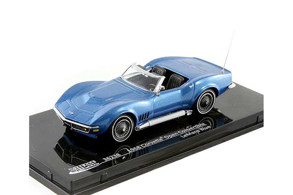 CHEVROLET CORVETTE STINGRAY 427 CONVERTIBLE 1968 LEMANS BLUE ГОЛУБОЙ МЕТ.