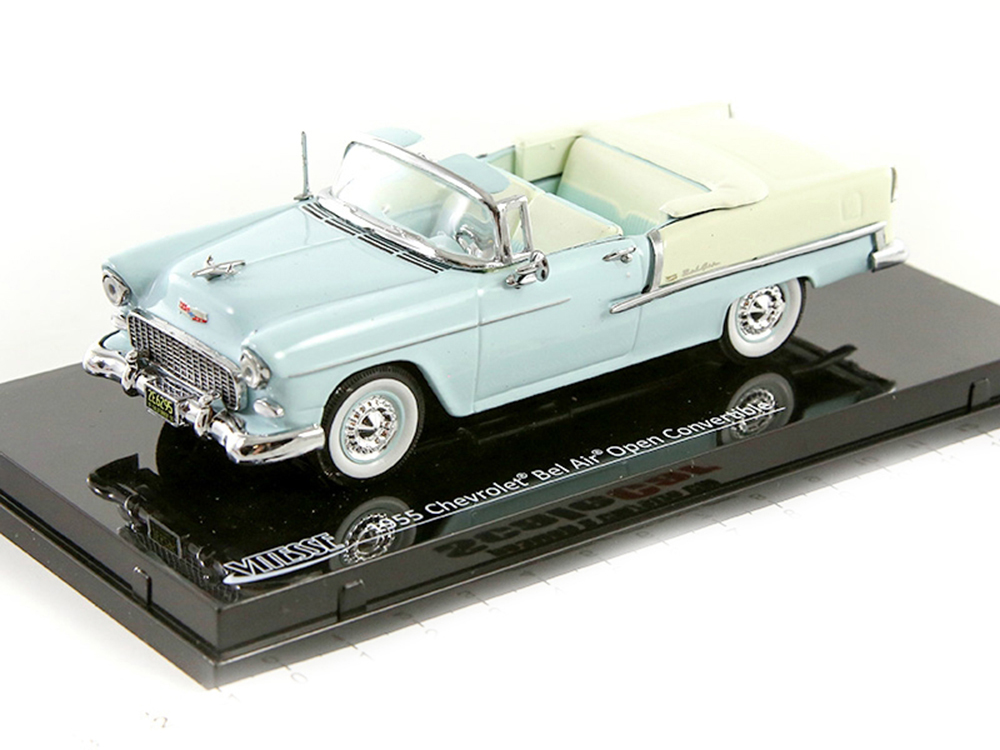 CHEVROLET BEL AIR 1955 CONVERTIBLE ГОЛУБОЙ С БЕЛЫМ