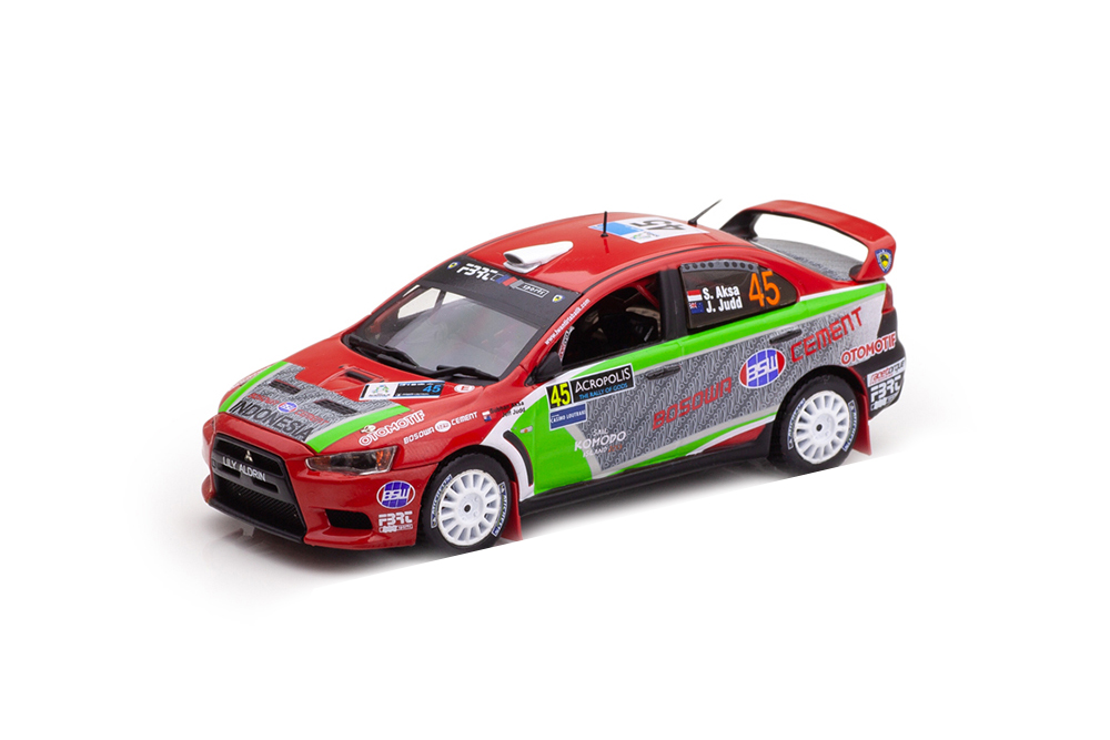 MITSUBISHI LANCER EVOLUTION X #45 AKSA/JUDD 2ND ACROPOLIS RALLY 2012 PWRC