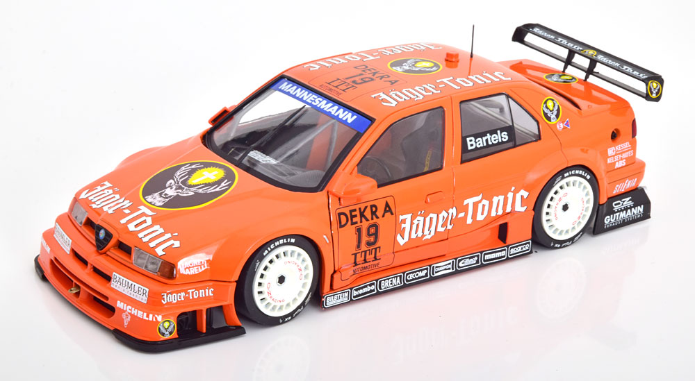 ALFA ROMEO 155 V6 TI #19 ITC BARTELS 1995 JAGER-TONIC / АЛЬФА РОМЕО 155 ОРАНЖЕВЫЙ