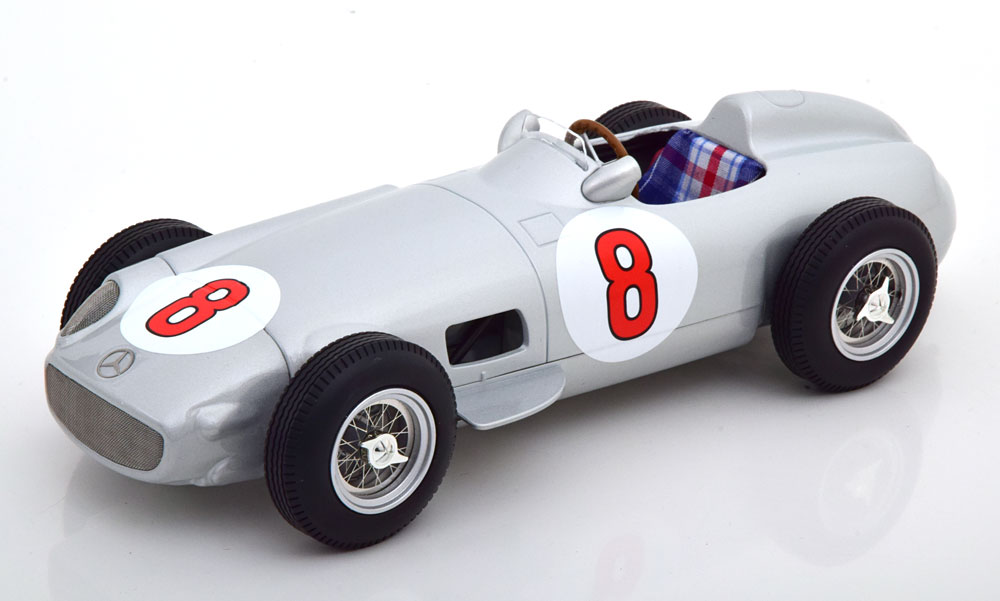 MERCEDES W196 WORLD CHAMPION FANGIO 1955 SILVER / МЕРСЕДЕС ЧЕМПИОН МИРА ФАНХИО