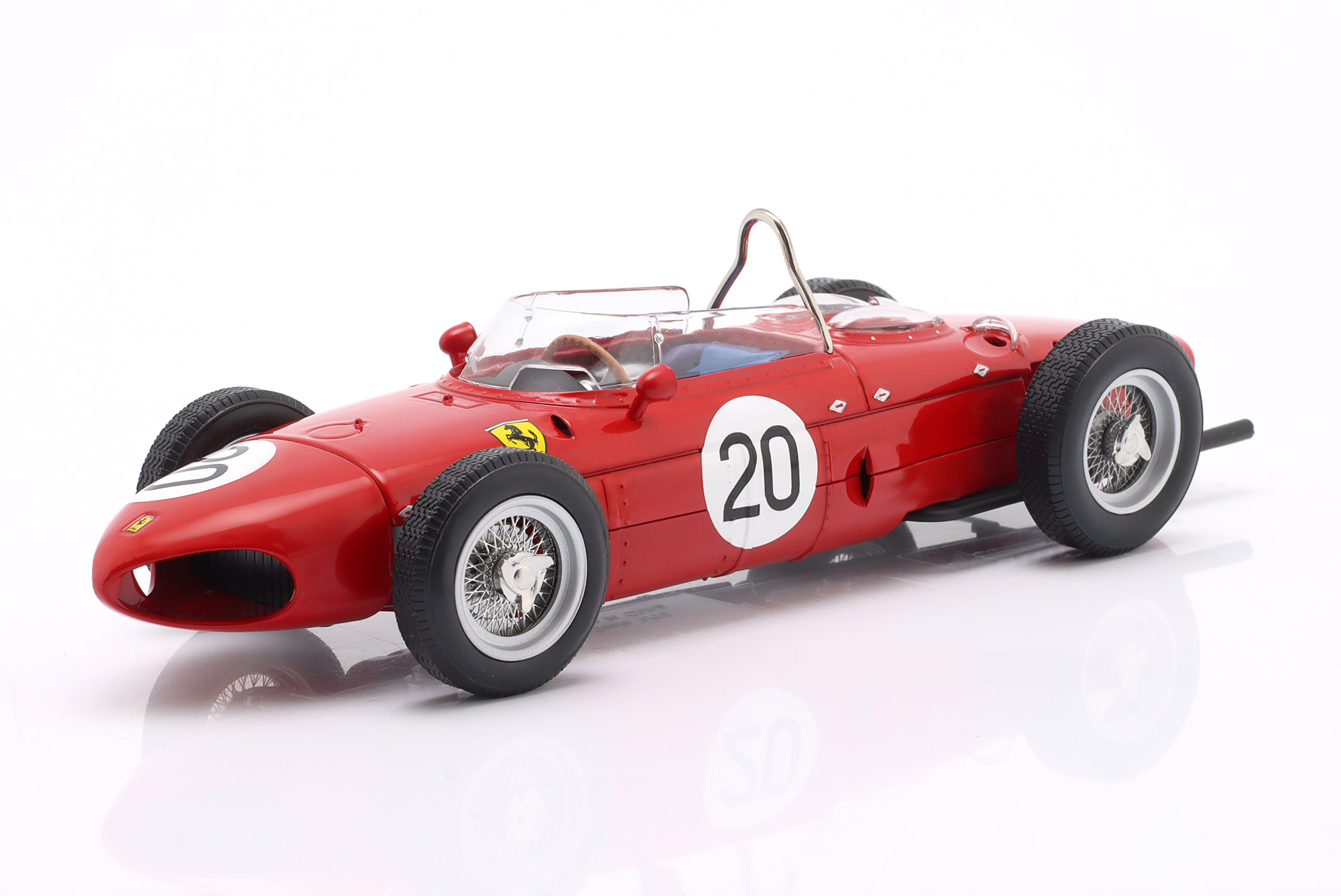 GRAF BERGHE V. TRIPS FERRARI 156 SHARKNOSE #20 FRENCH GP FORMULA 1 1961 / ГРАФ БЕРГХЕ 5 ТРИПС ФЕРРАРИ 156 ШАРКНОСЕ ФРЕНЧ ГРАН-ПРИ ФОРМУЛА-1