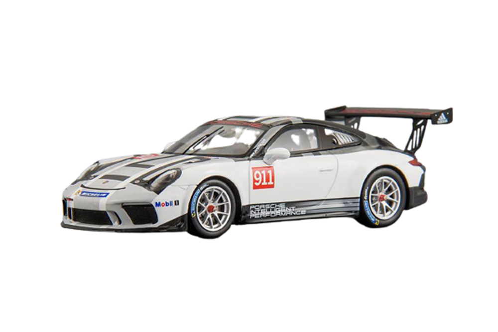 PORSCHE 911 991 GT3 CUP #911 PORSCHE SPORTS CUP 2017 WHITE/BLACK/GREY/RED