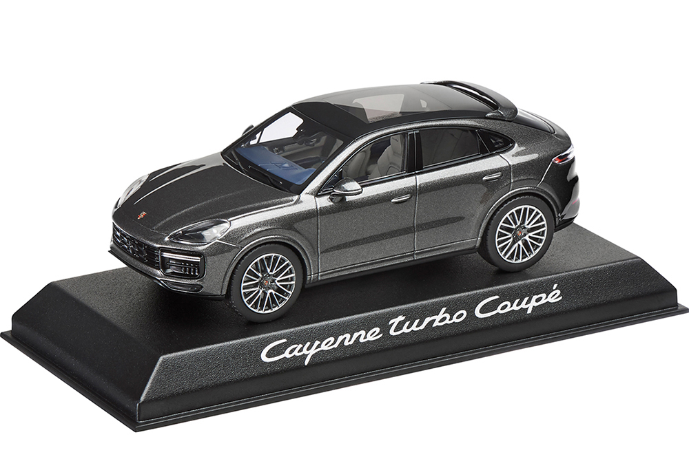 PORSCHE CAYENNE TURBO COUPE 2019 DARK GREY-METALLIC