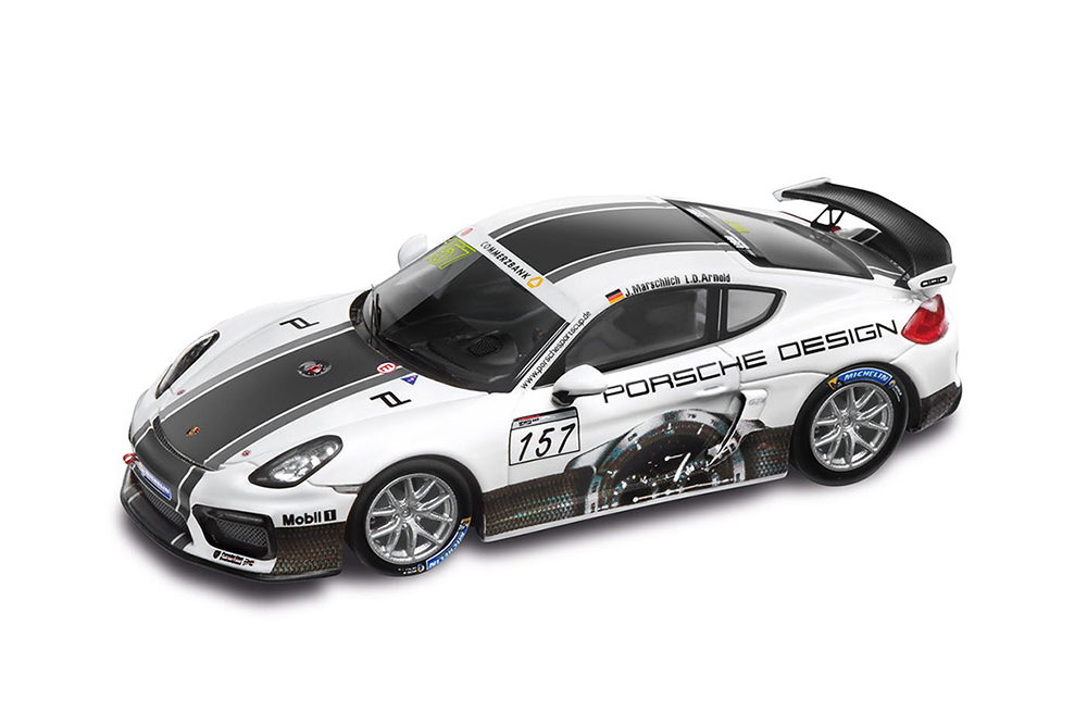 PORSCHE CAYMAN GT4 #157 CLUBSPORT (2015) J.MARSCHLICH - L.D.ARNOLD, WHITE BLACK