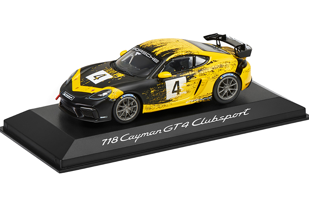 PORSCHE 718 CAYMAN GT4 CLUBSPORT (982) 2020 BLACK/YELLOW