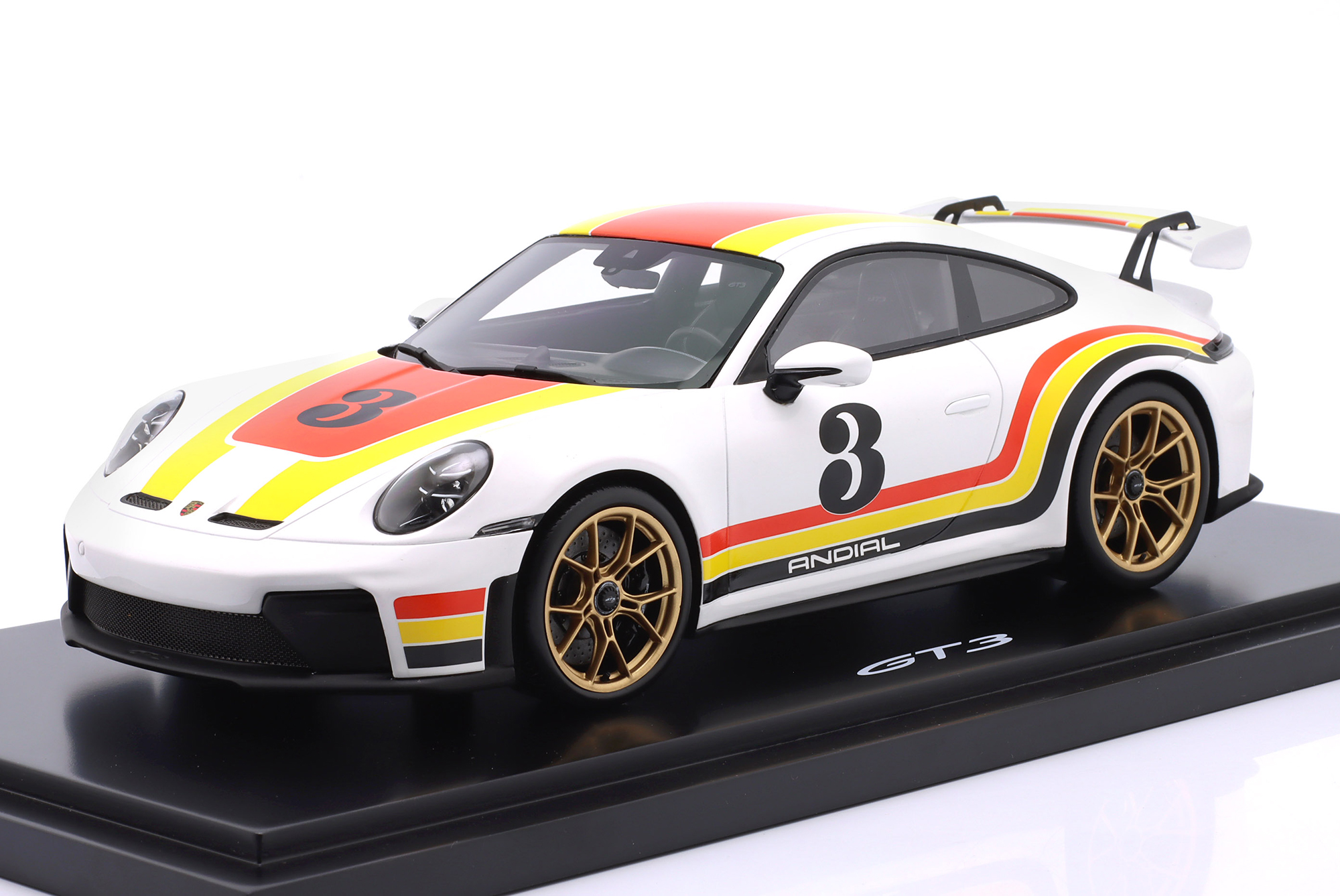 PORSCHE 911 (992.2) GT3 #3 ANDIAL LIVERY / ПОРШЕ 911 992 2 ГТ3 АНДИАЛ ЛИВРЕЯ БЕЛЫЙ КРАСНЫЙ ЖЕЛТЫЙ СЕРЫЙ