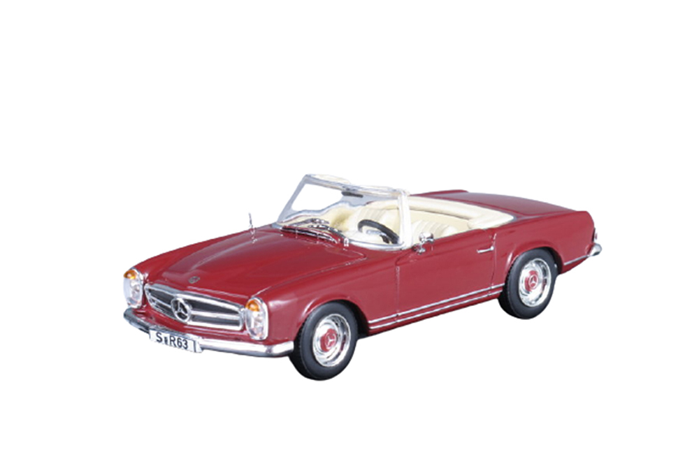 MERCEDES 230 SL 1963 DARK RED