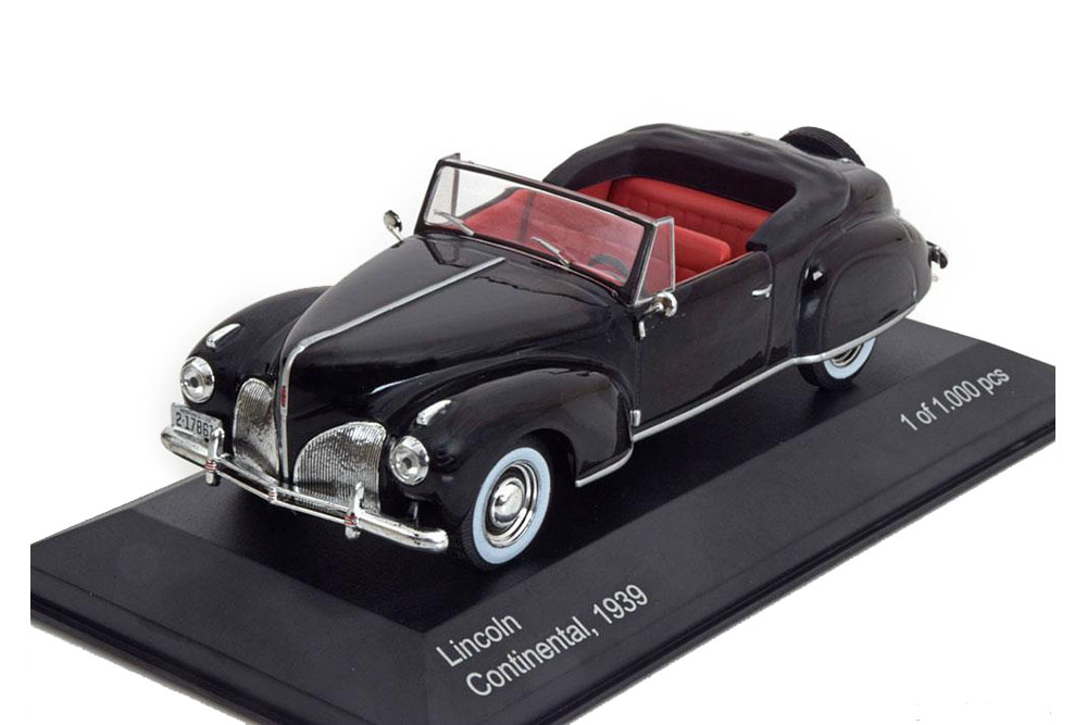 LINCOLN CONTINENTAL CONVERTIBLE 1939 BLACK