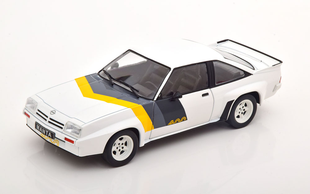OPEL MANTA B 400 RALLY WHITE YELLOW GREY
