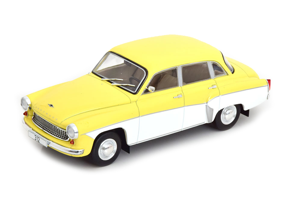 WARTBURG 312 1965 LIGHT YELLOW/WHITE