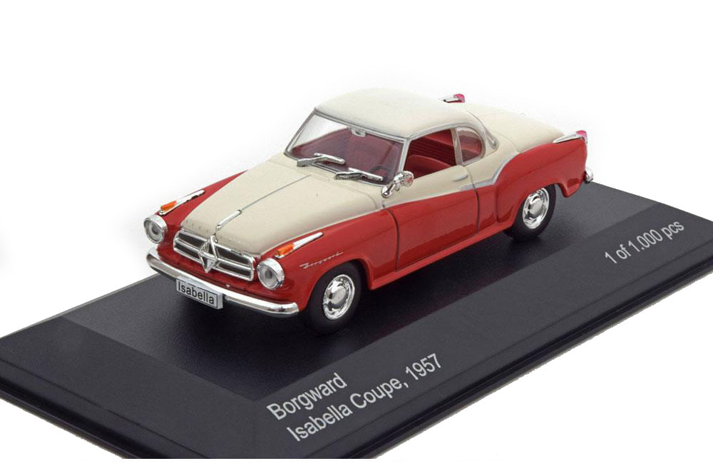 BORGWARD ISABELLA COUPE 1957 RED/MATT WHITE