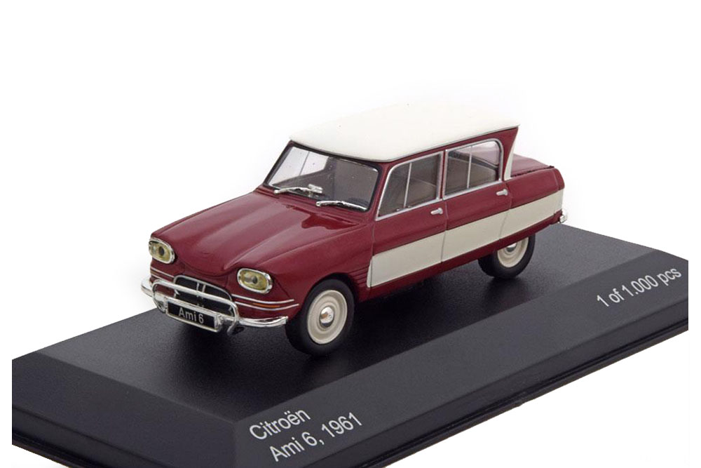 CITROEN AMI 6 1961 DARK RED/WHITE