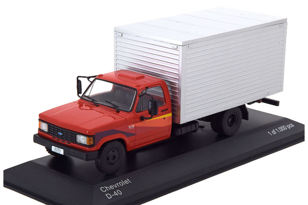 CHEVROLET D-40 1985 RED/SILVER