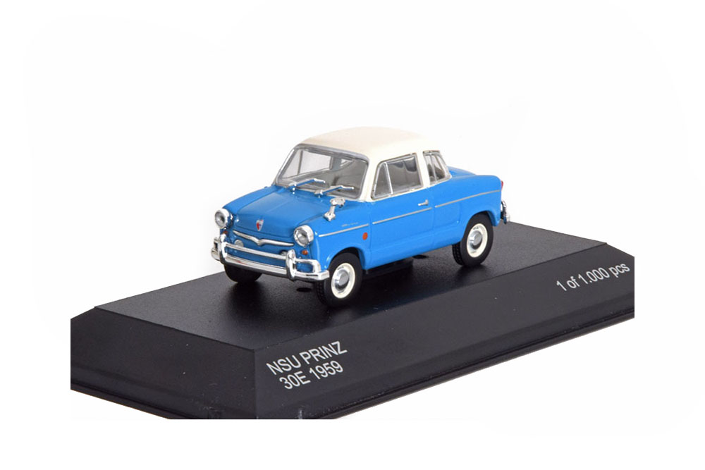NSU PRINZ 30E 1959 СИНИЙ С БЕЛЫМ