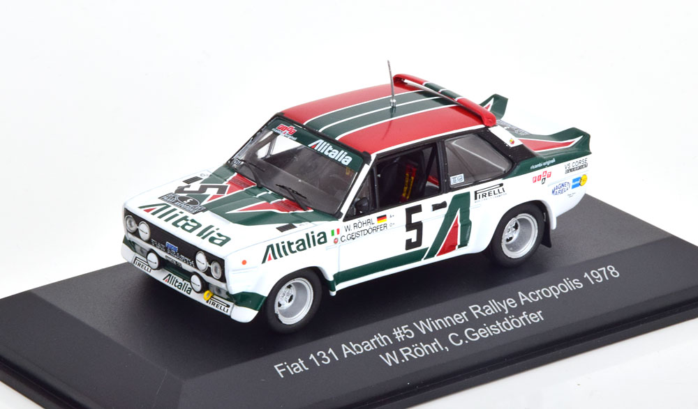 FIAT 131 ABARTH WINNER RALLY ACROPOLIS 1978 ALITALIA