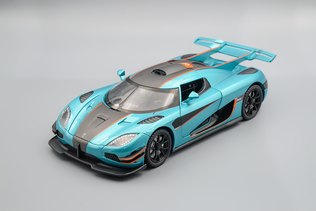 KOENIGSEGG ONE:1, ЗЕЛЁНЫЙ, 20 СМ