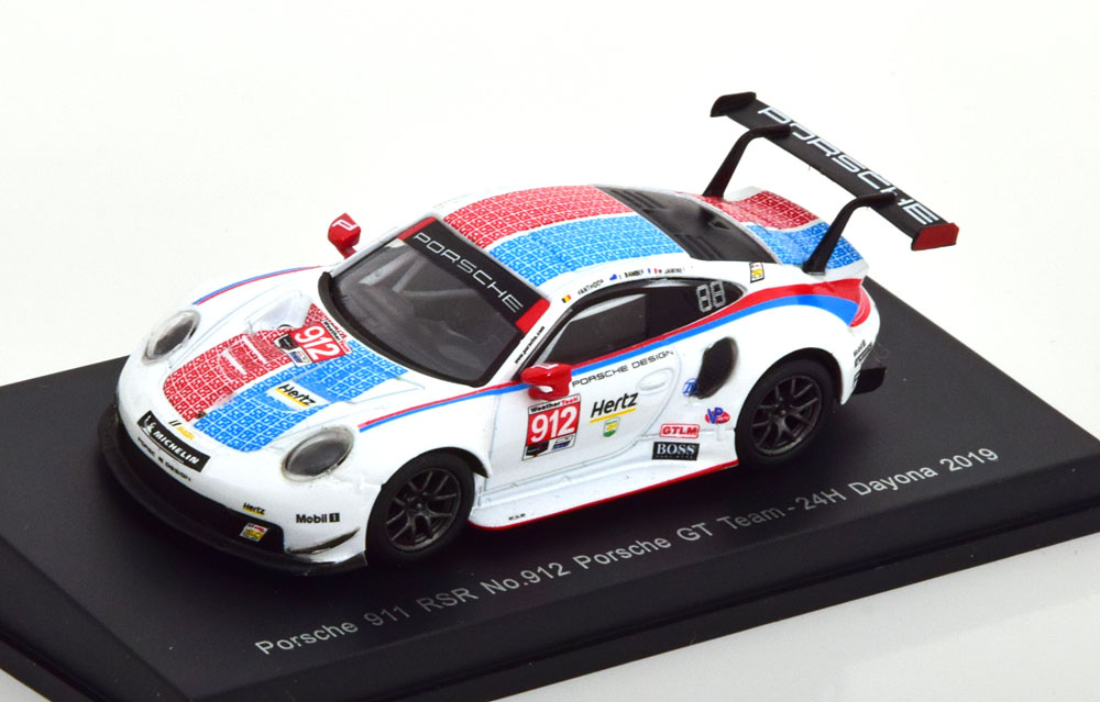 PORSCHE 911 (991) RSR NO 912 24H DAYTONA 2019 (ДЛИНА МОДЕЛИ 6-10 СМ)