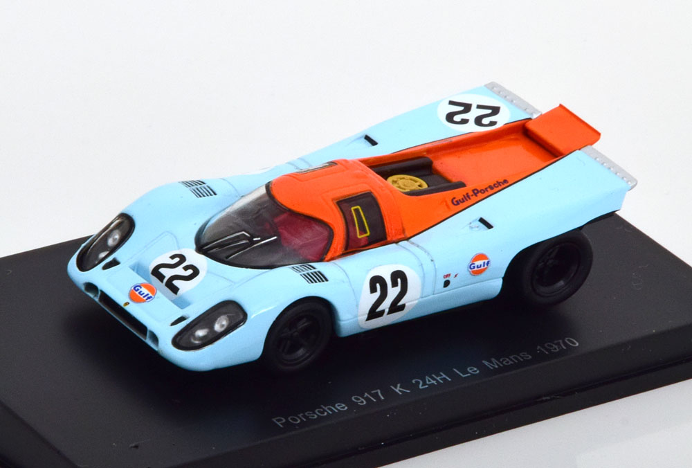 PORSCHE 917K NO 22 24H LE MANS 1970 GULF (ДЛИНА МОДЕЛИ 6-10 СМ)