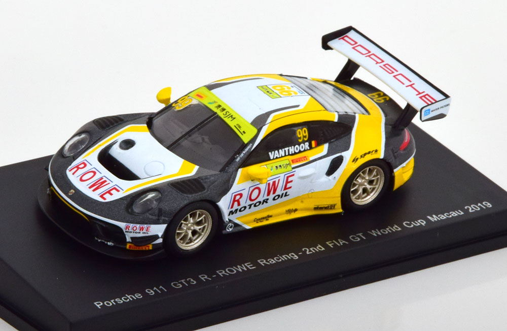 PORSCHE 911 (991) GT3 R NO 99 FIA GT WORLD CUP MACAU 2019 (ДЛИНА МОДЕЛИ 6-10 СМ)