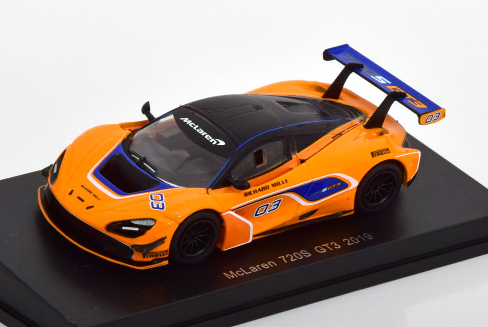 MCLAREN 720S GT3 2019 ORANGE BLACK (ДЛИНА МОДЕЛИ 6-10 СМ)