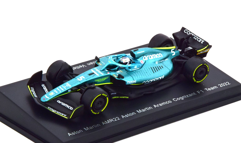 ASTON MARTIN AMR22 DRIVER: VETTEL 2022 (ДЛИНА МОДЕЛИ 6-10 СМ)