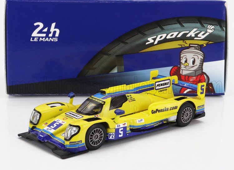 ORECA GIBSON 07 GK428 4.2L V8 TEAM PENSKE N5 24H LE MANS (2022) D.CAMERON - E.COLLARD - F.NASR, YELLOW (ДЛИНА МОДЕЛИ 6-10 СМ)
