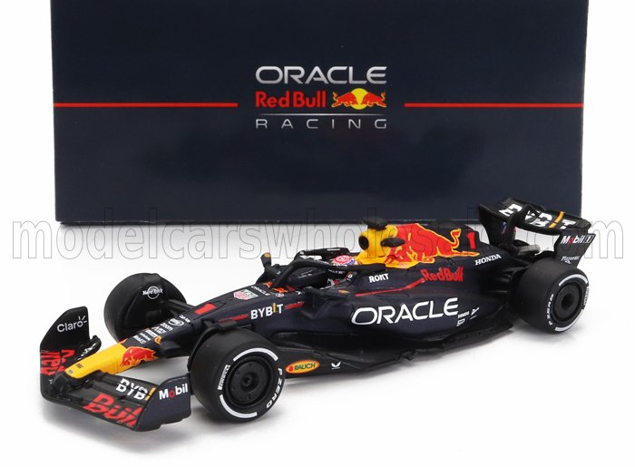 RED BULL F1 RB19 TEAM ORACLE RED BULL RACING N1 WORLD CHAMPION SEASON (2023) MAX VERSTAPPEN, MATT BLUE (ДЛИНА МОДЕЛИ 6-10 СМ)