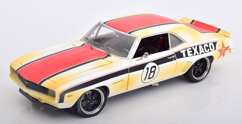 CHEVROLET CAMARO RS DRAGSTER 1969 WHITE RED BLACK