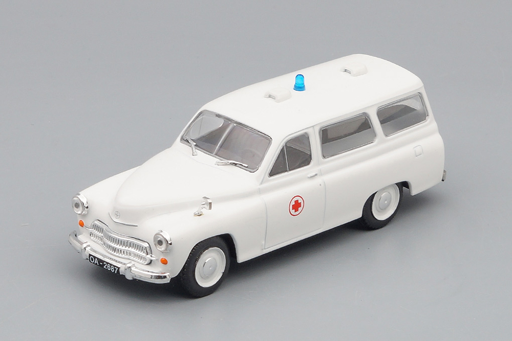 WARSZAWA 202A AMBULANCE, WHITE
