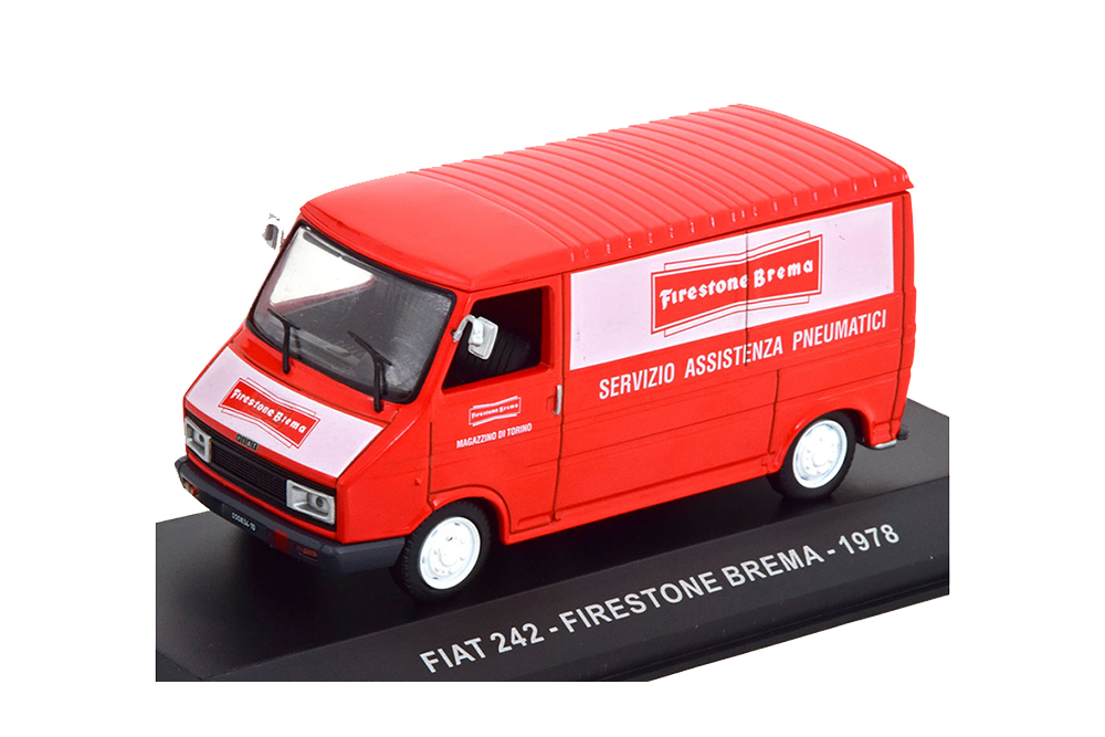 FIAT 242 FIRESTONE BREMA 1978 RED WHITE